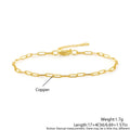 Bohemian Bead And Chain Bracelet Set - Chain