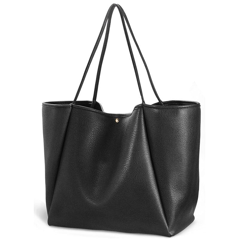 Pebbled Oversized Slouchy Shoulder Tote Bag