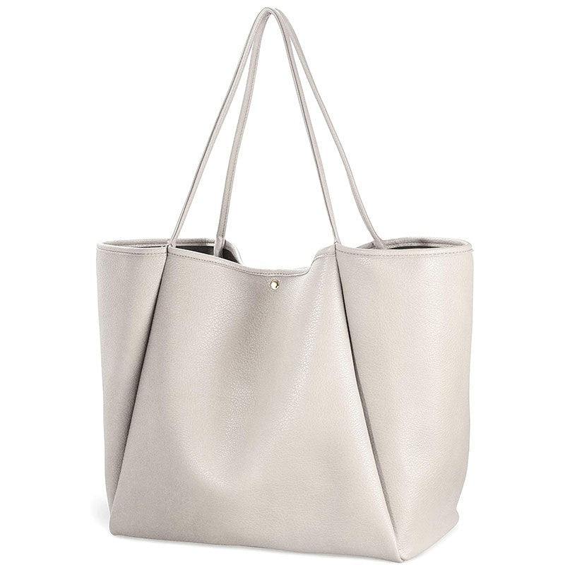 Pebbled Oversized Slouchy Shoulder Tote Bag