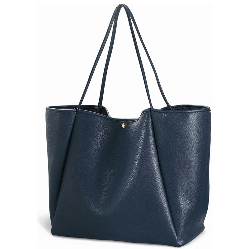 Pebbled Oversized Slouchy Shoulder Tote Bag