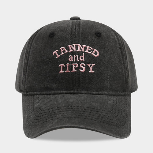 Adjustable Embroidered Curved-Brim Classic Baseball Hat - Black