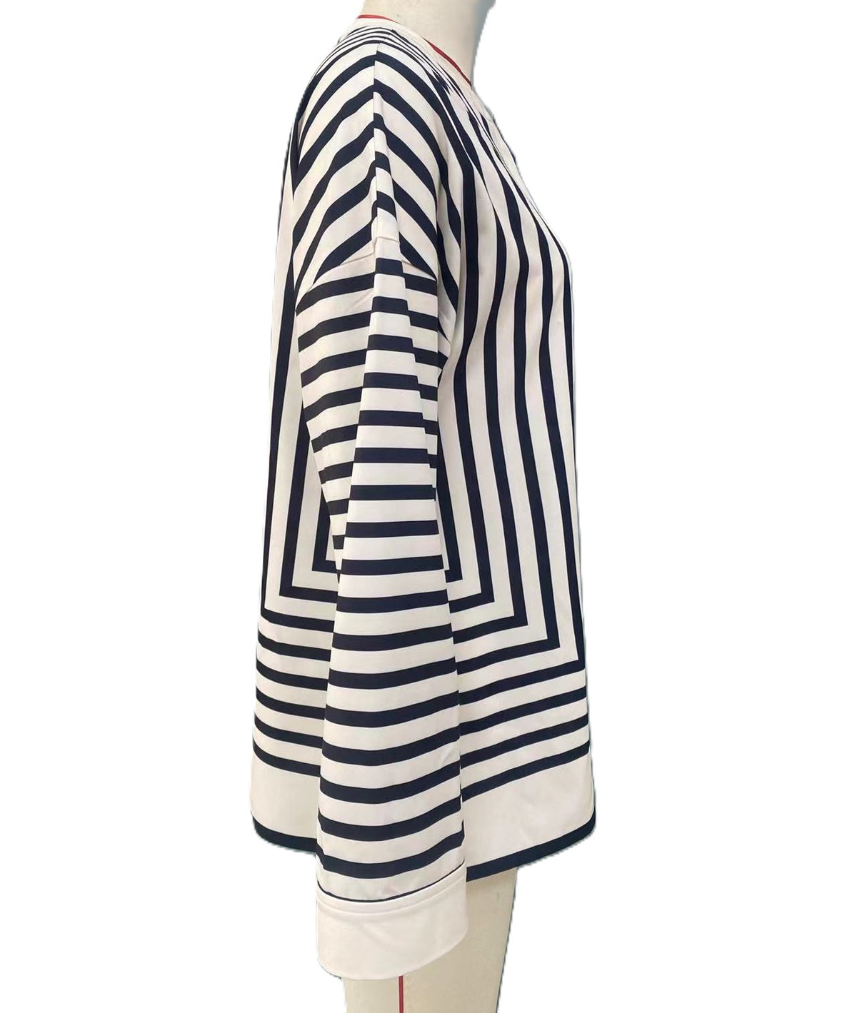 Directional Stripe Relaxed Button Shirt - view 4