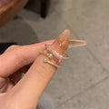 Pearl Accent Stacking Band Rings - Style1
