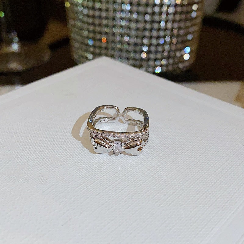 Pearl Accent Stacking Band Rings - Style3