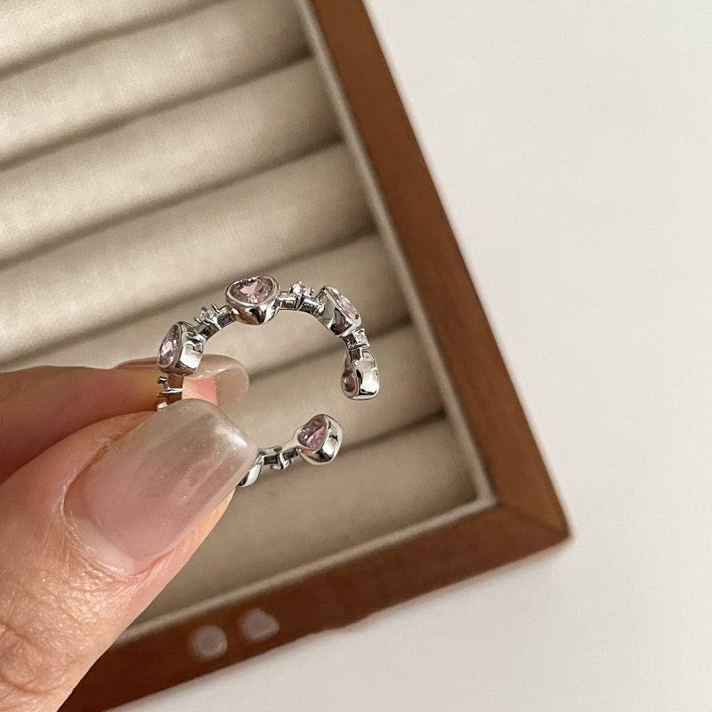 Pearl Accent Stacking Band Rings - Style5
