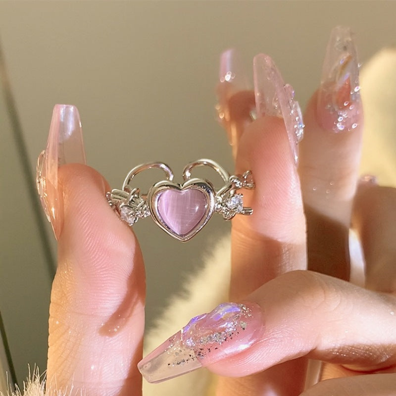 Pearl Accent Stacking Band Rings - Style6