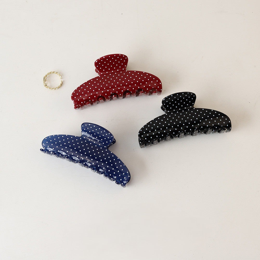 Dotted Crescent Hair Claw Clip