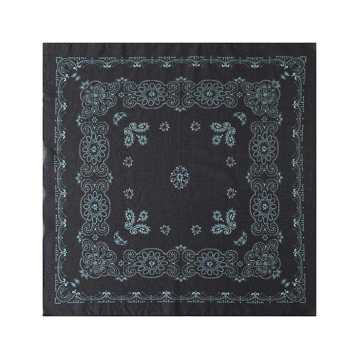Vintage Ethnic Motif Cotton Square Bandana - NO-5