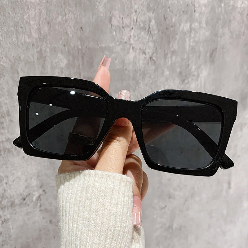 Extra Large Square Gradient Sunglasses - Black
