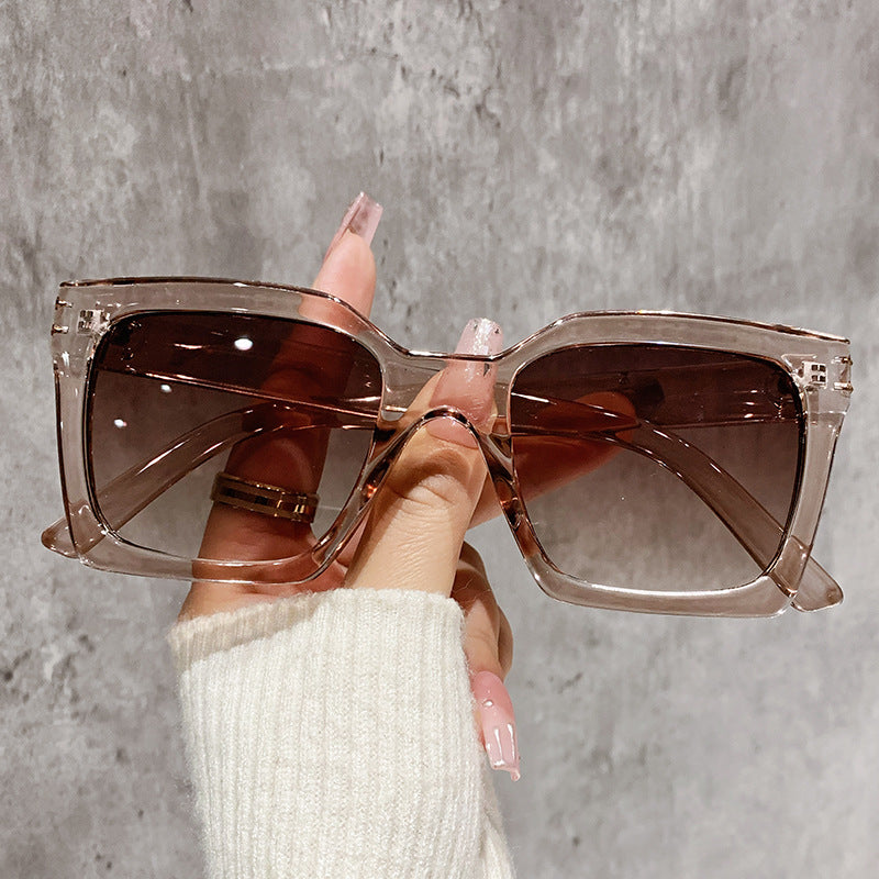 Extra Large Square Gradient Sunglasses - Tea