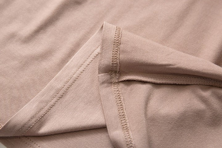 Seamless Padded Cup Scoop Neck Tee - view 4