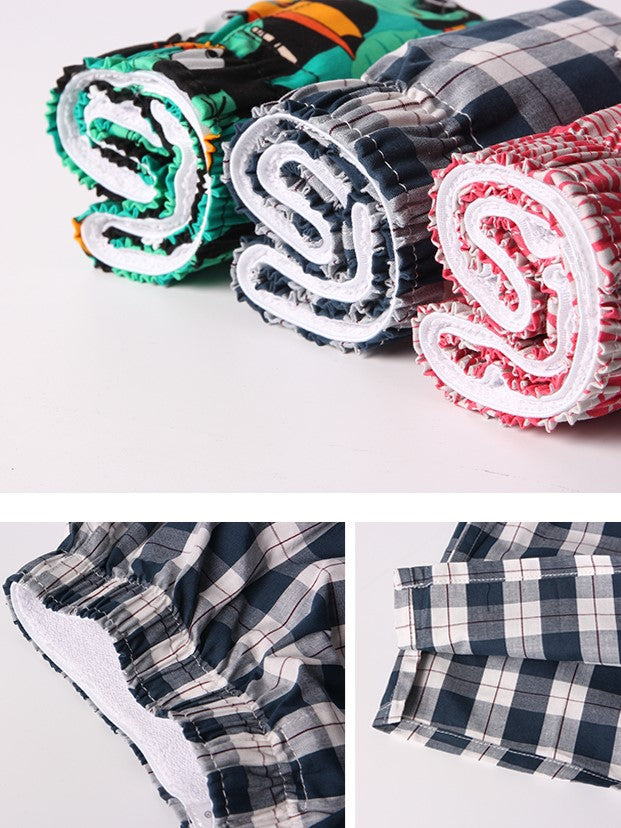 Striped Gingham Cotton Boxer Shorts - view 11