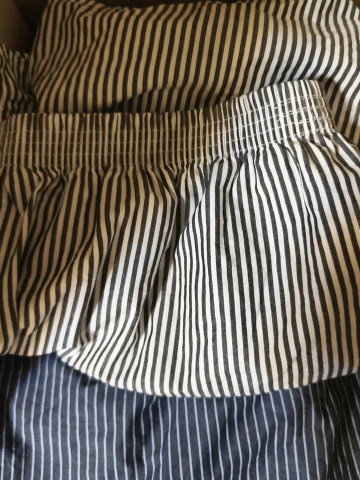 Striped Gingham Cotton Boxer Shorts - view 2