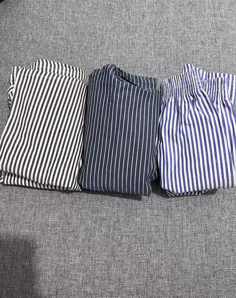 Striped Gingham Cotton Boxer Shorts - view 3