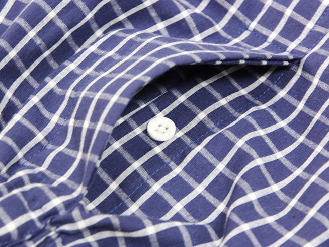 Striped Gingham Cotton Boxer Shorts - view 9