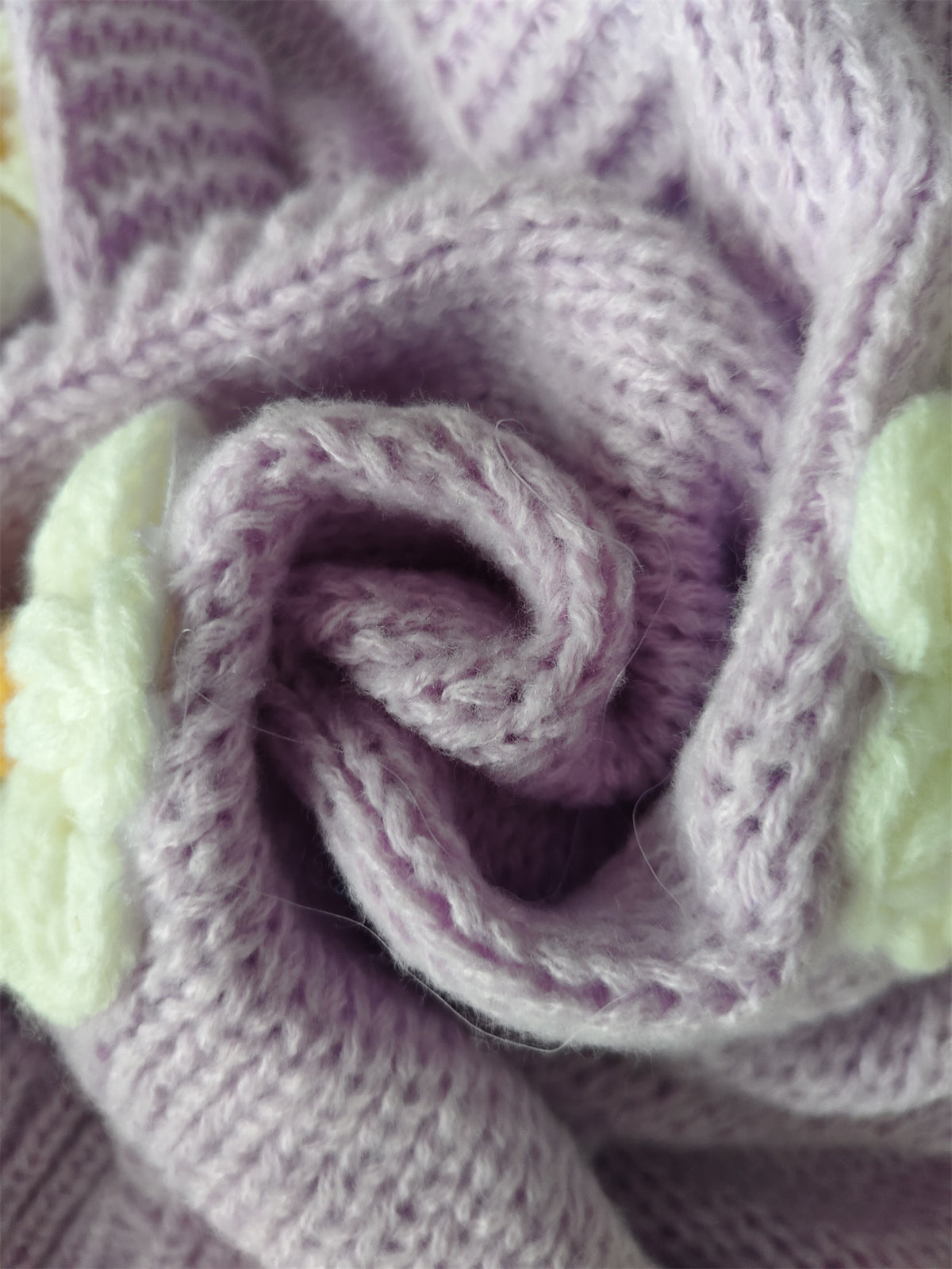 Daisy Applique Oversized Chunky Knit Cardigan - view 4