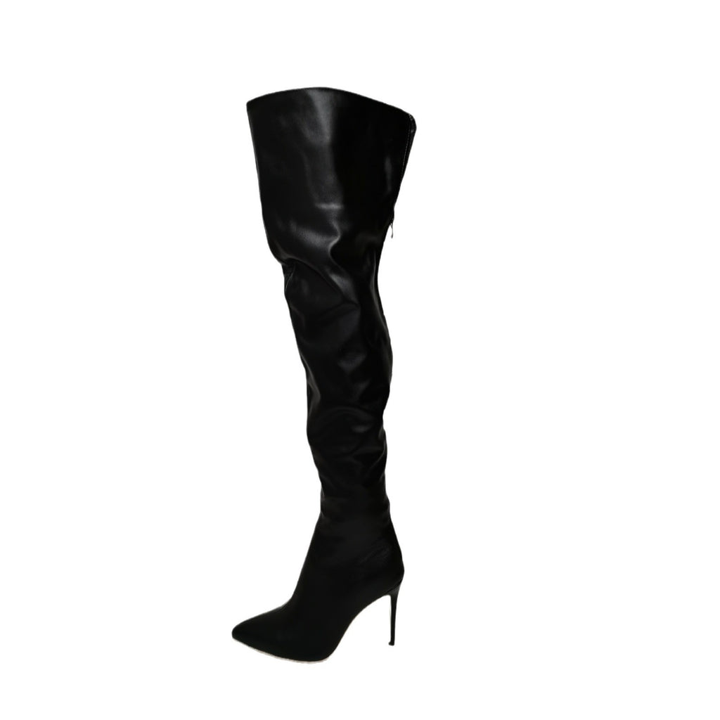 Slouchy Over the Knee Stiletto Boots