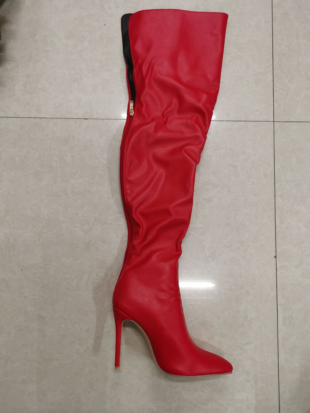 Slouchy Over the Knee Stiletto Boots