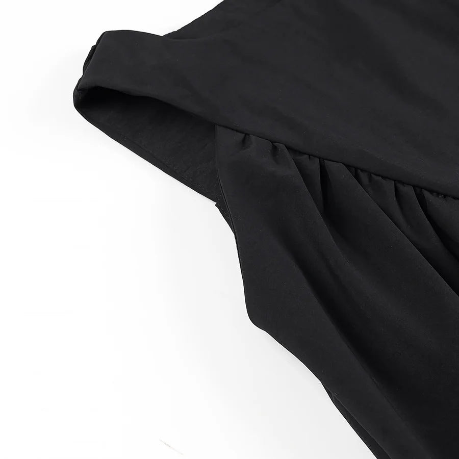 Pleated Sleeveless Swing Vest Top - view 3