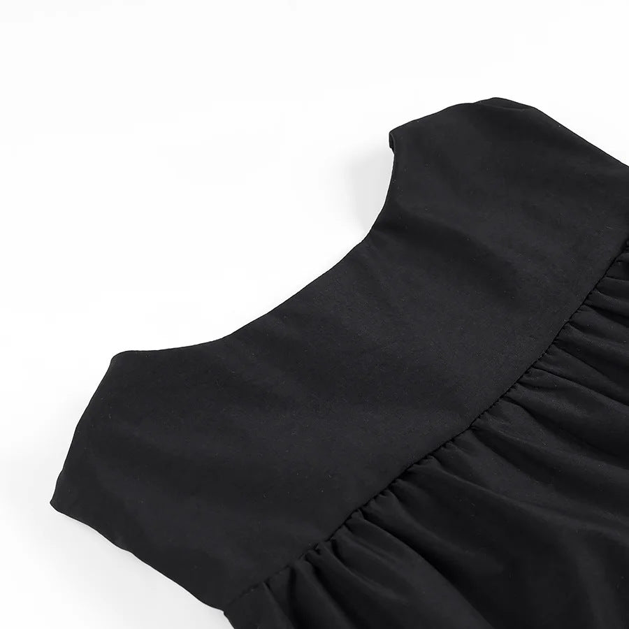 Pleated Sleeveless Swing Vest Top - view 5