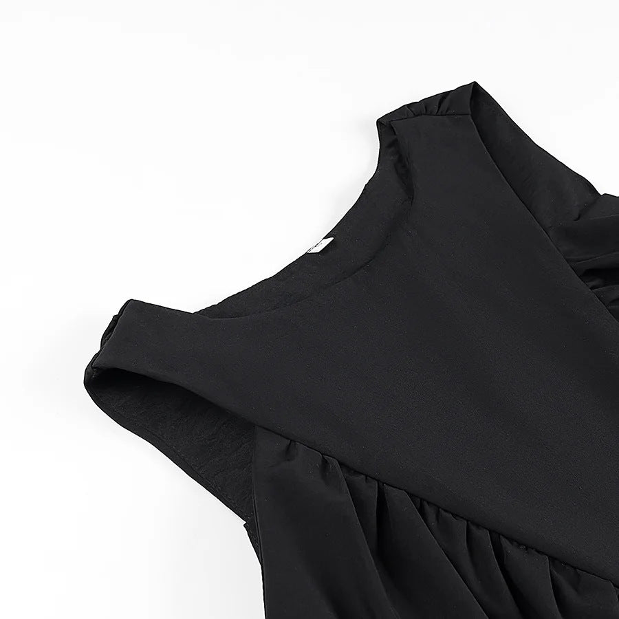 Pleated Sleeveless Swing Vest Top - view 6