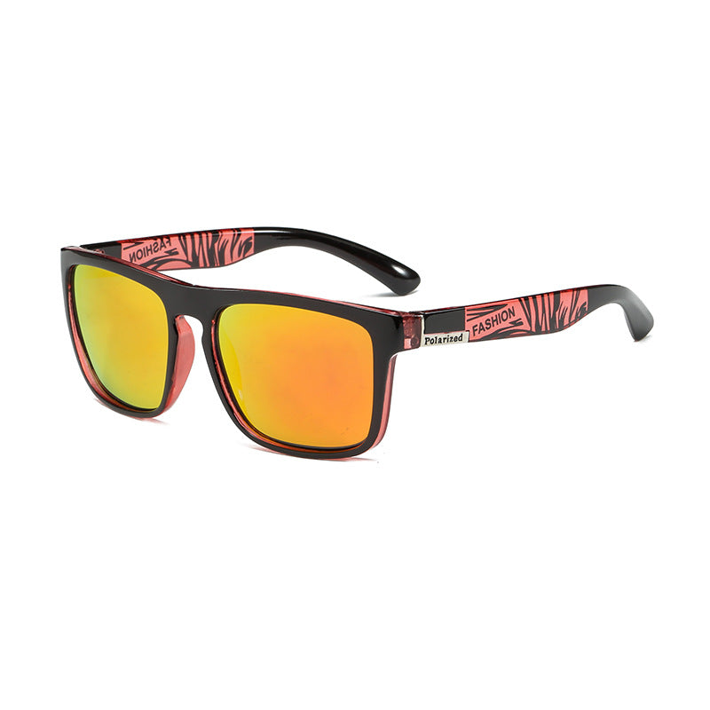 Polarized Square Frame Sports Sunglasses - C11