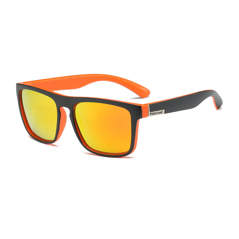 Polarized Square Frame Sports Sunglasses - C12