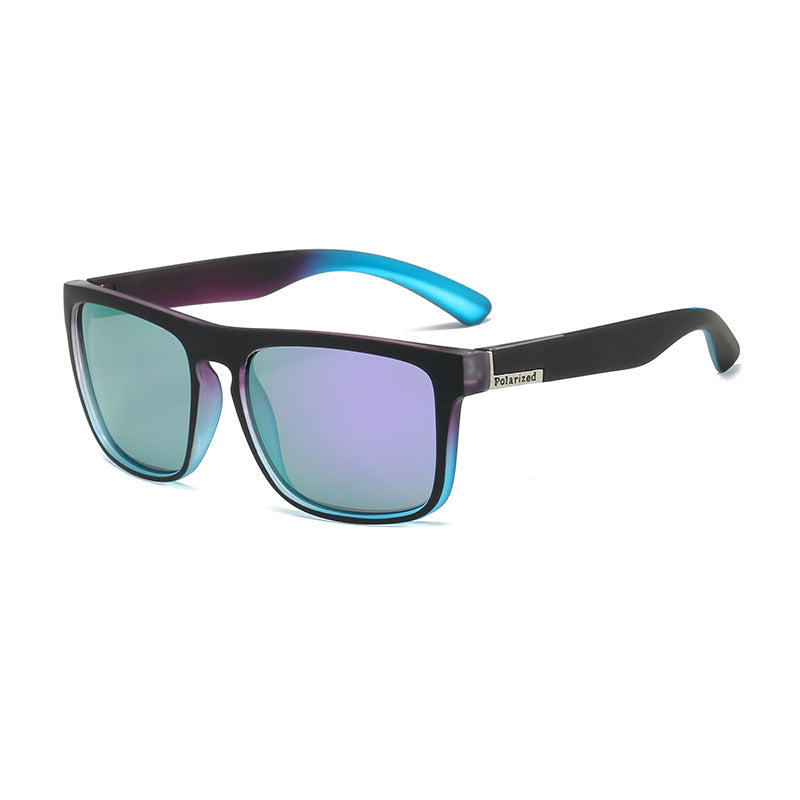 Polarized Square Frame Sports Sunglasses - C14
