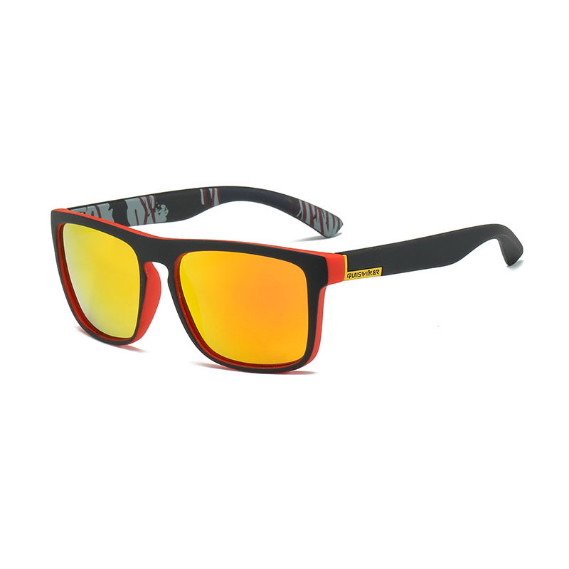 Polarized Square Frame Sports Sunglasses - C15