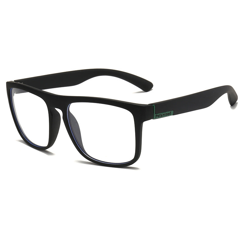 Polarized Square Frame Sports Sunglasses - C17