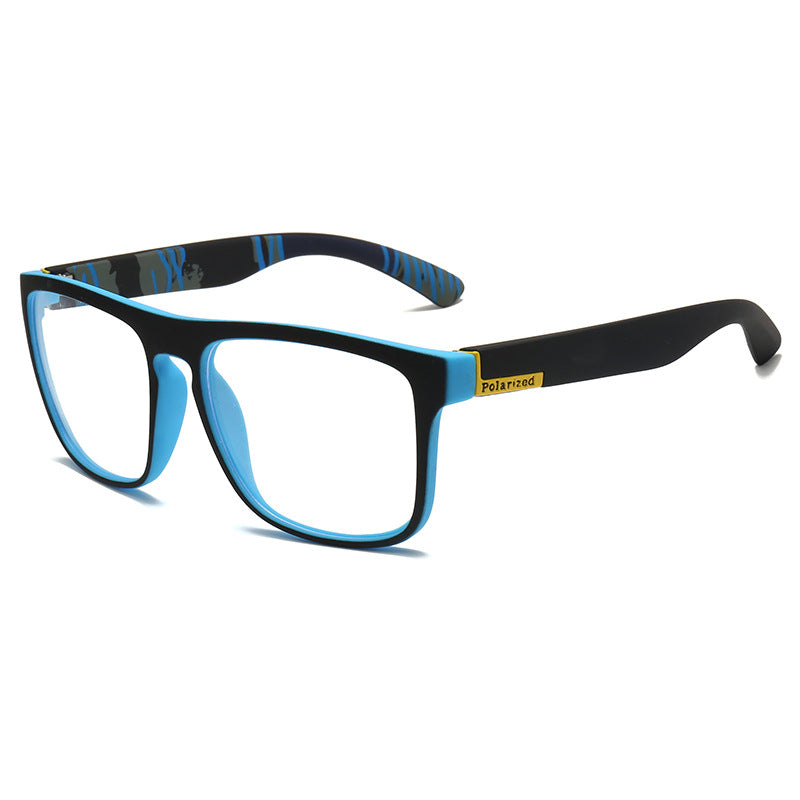 Polarized Square Frame Sports Sunglasses - C19