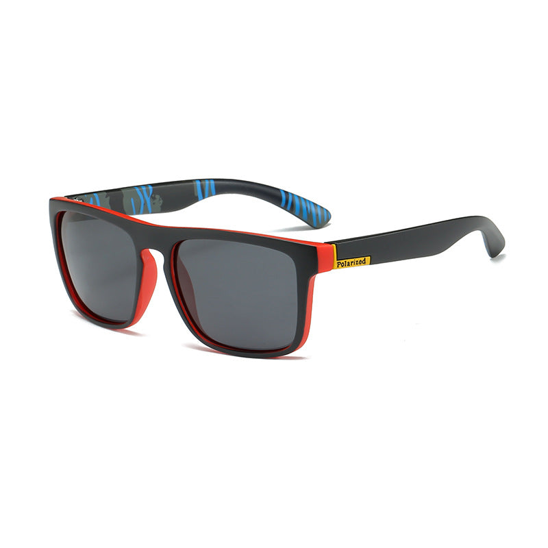 Polarized Square Frame Sports Sunglasses - C4