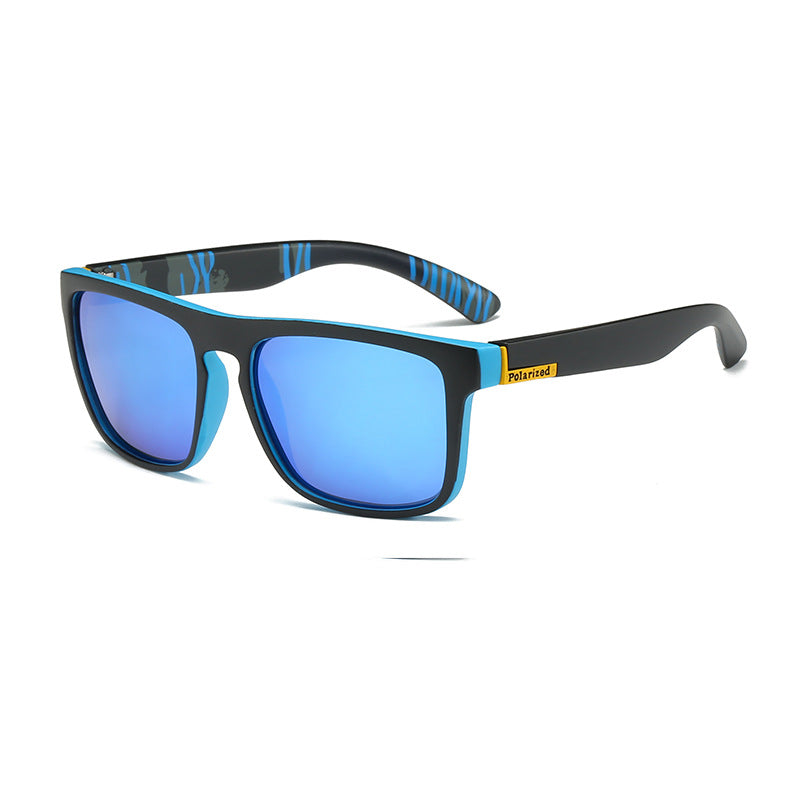 Polarized Square Frame Sports Sunglasses - C5
