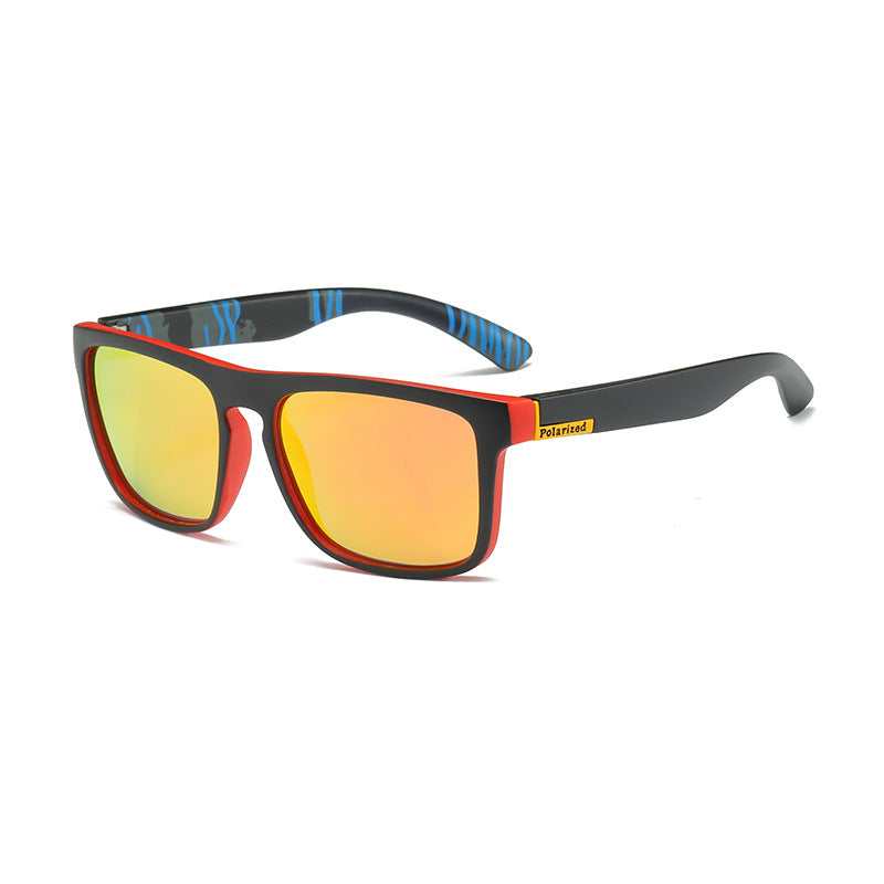 Polarized Square Frame Sports Sunglasses - C6