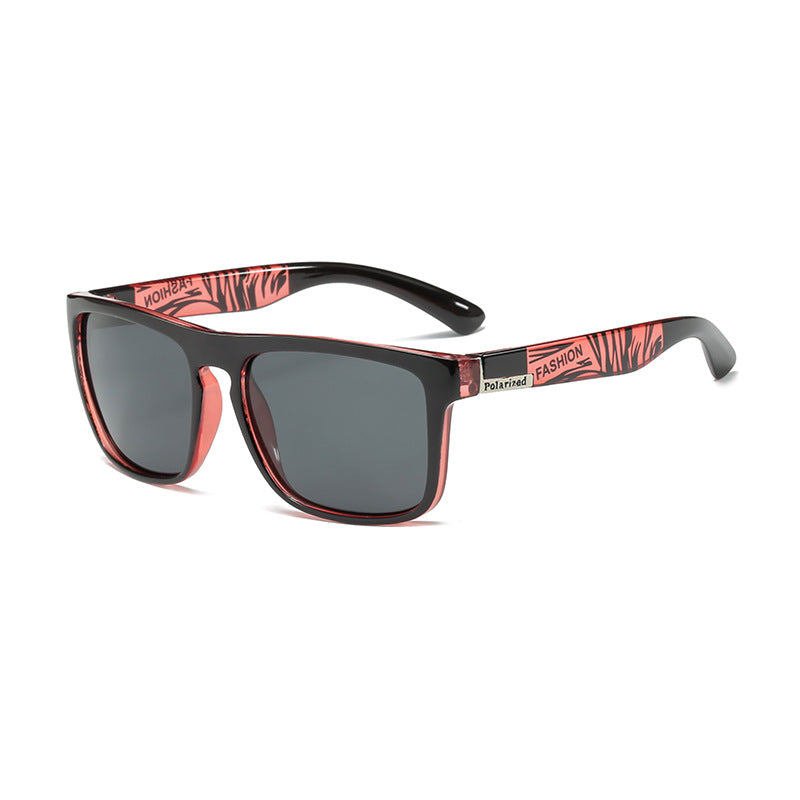Polarized Square Frame Sports Sunglasses - C8