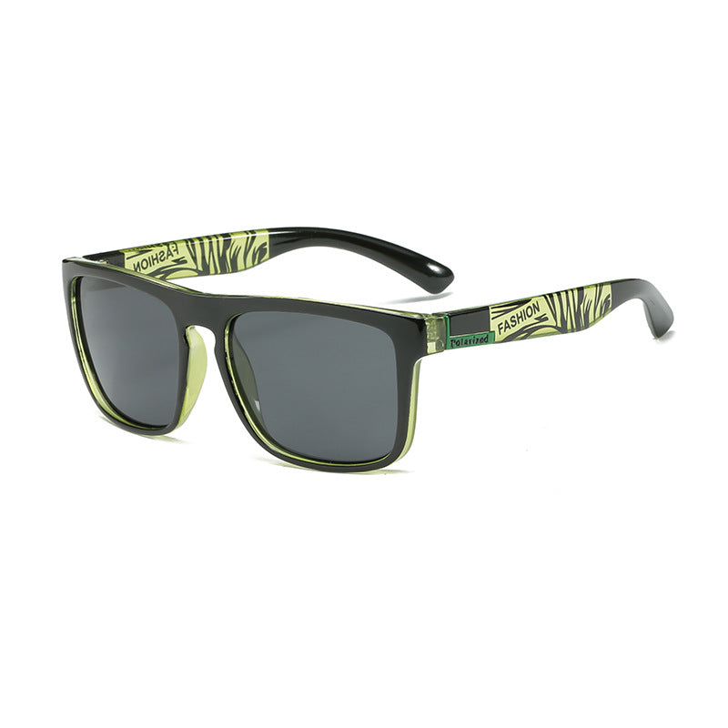 Polarized Square Frame Sports Sunglasses - C9