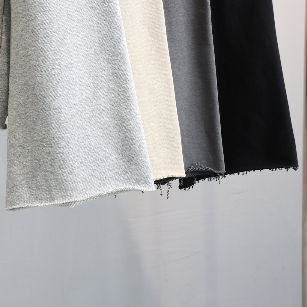 Boxy Mock Neck Sweatshirt With Raw Hem - view 5