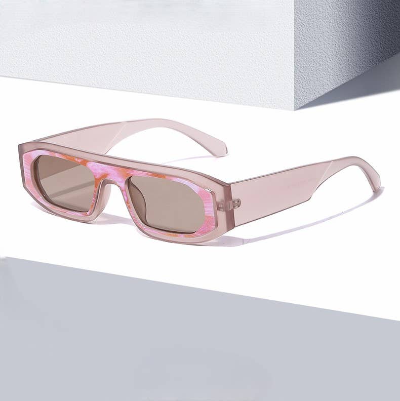 Chunky Rectangle Retro Sunglasses