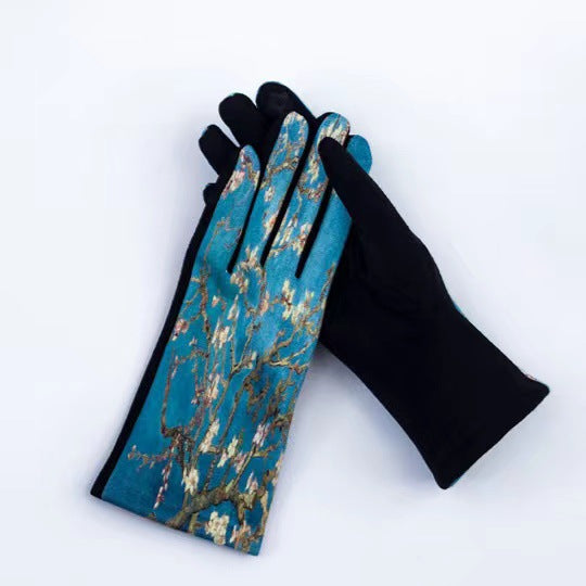 Classic Painting Print Touchscreen Gloves - Color_14 - 1