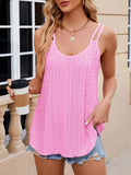 Double Strap Eyelet Swing Camisole - Lightpink