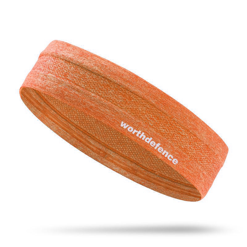 Moisture Wicking Sports Headband for Workouts - Orange