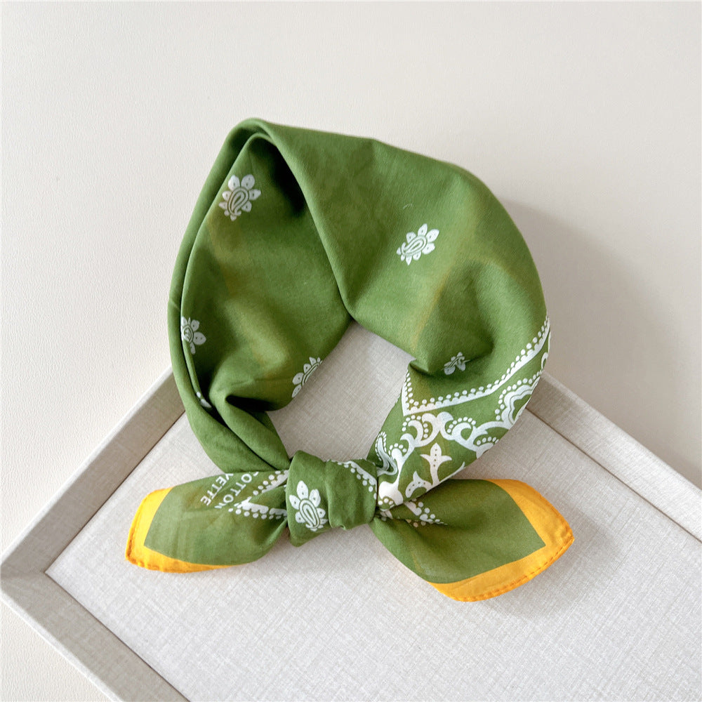 Paisley Tie-Dye Print Bandana Neck Scarf - NO01