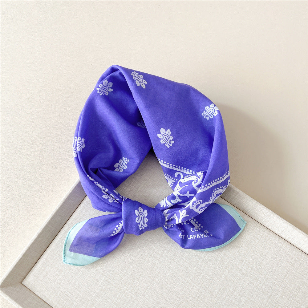 Paisley Tie-Dye Print Bandana Neck Scarf - NO02