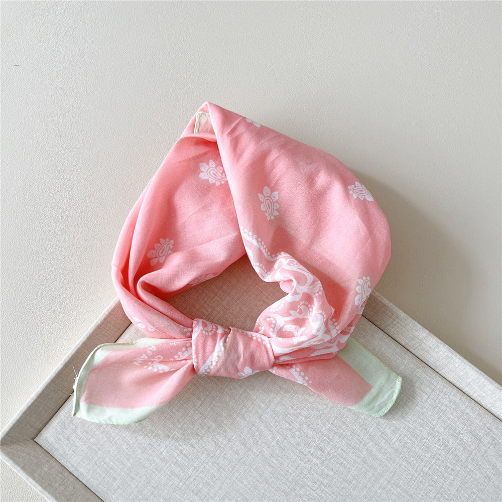 Paisley Tie-Dye Print Bandana Neck Scarf - NO03