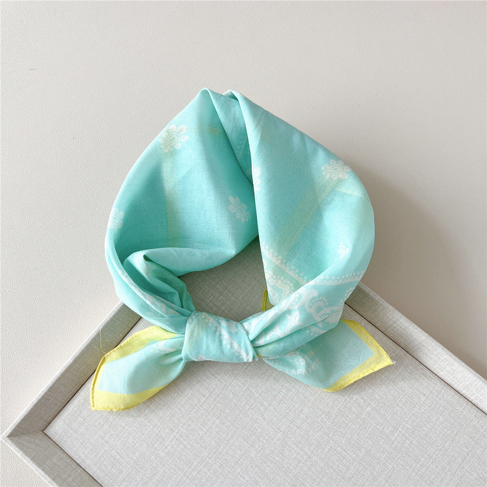 Paisley Tie-Dye Print Bandana Neck Scarf - NO04
