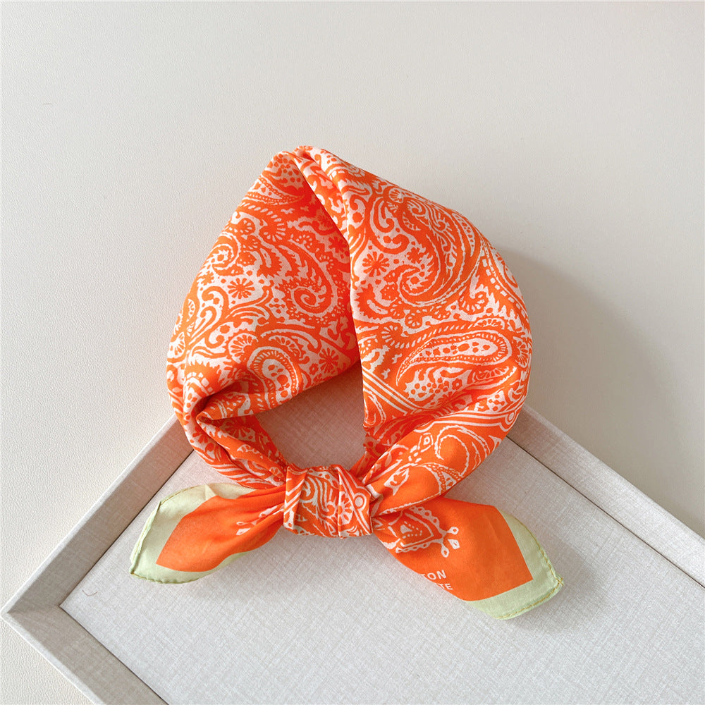 Paisley Tie-Dye Print Bandana Neck Scarf - NO06