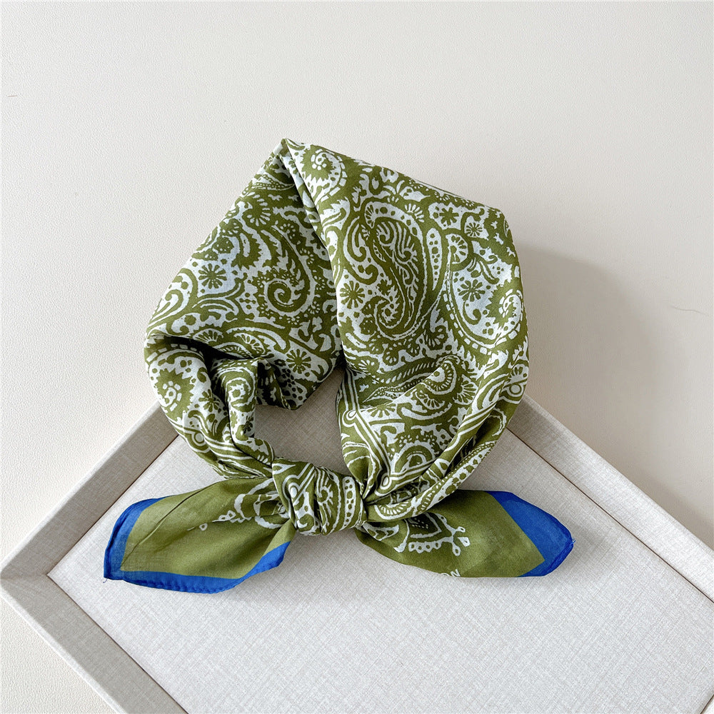 Paisley Tie-Dye Print Bandana Neck Scarf - NO09