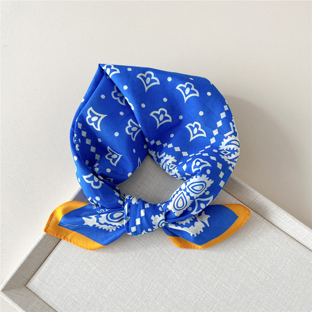 Paisley Tie-Dye Print Bandana Neck Scarf - NO11
