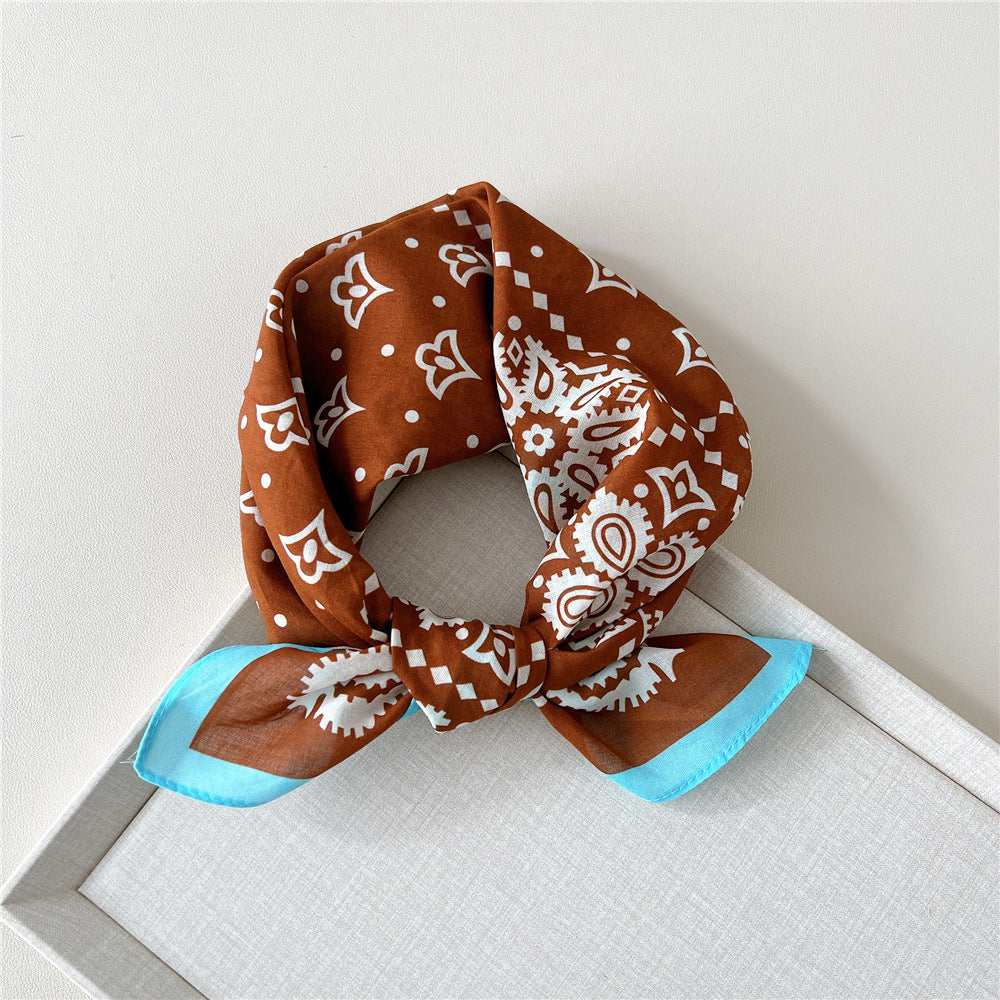 Paisley Tie-Dye Print Bandana Neck Scarf - NO12