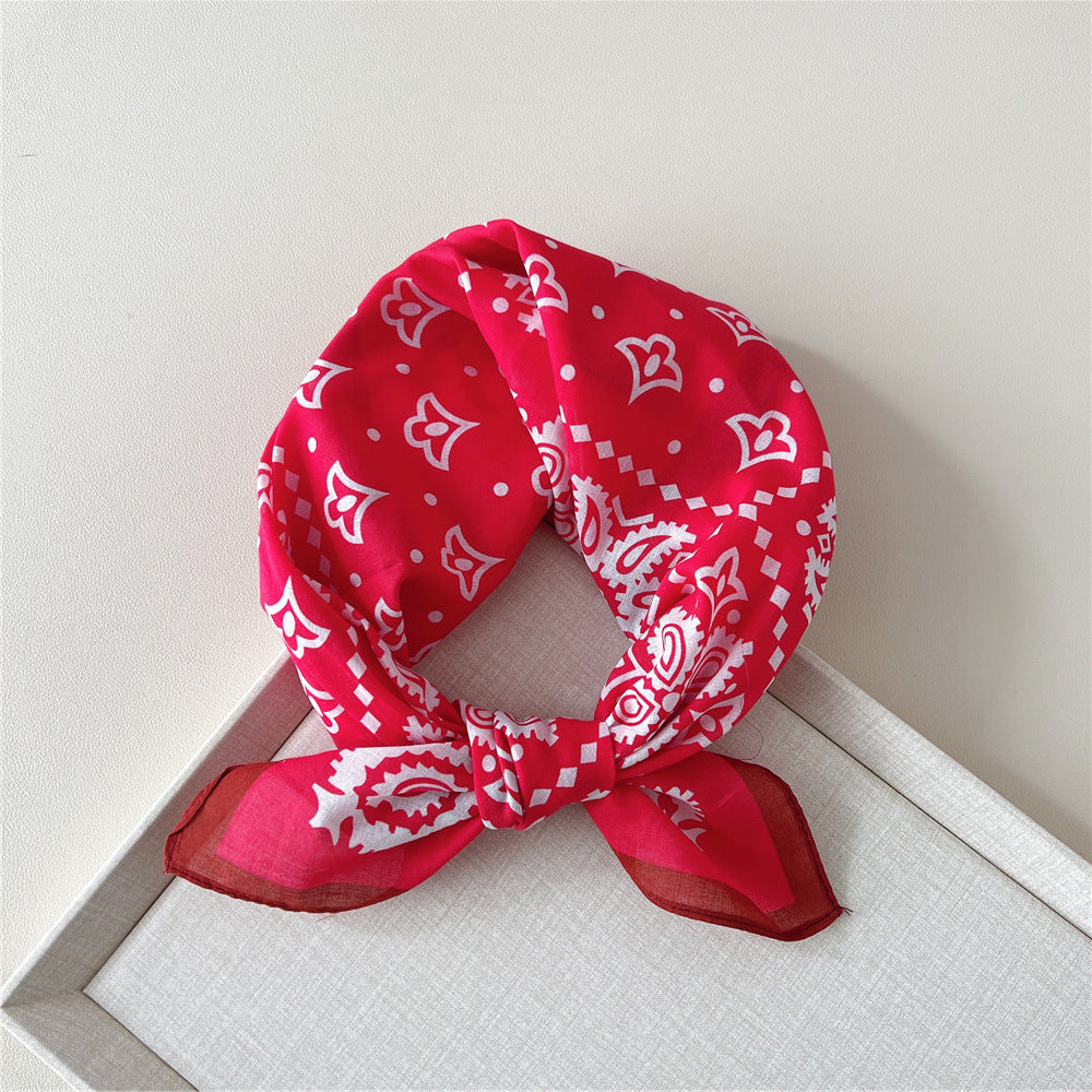 Paisley Tie-Dye Print Bandana Neck Scarf - NO13